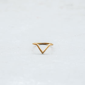 SURUME. Brass ring Triangle