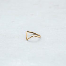 SURUME. Brass ring Triangle