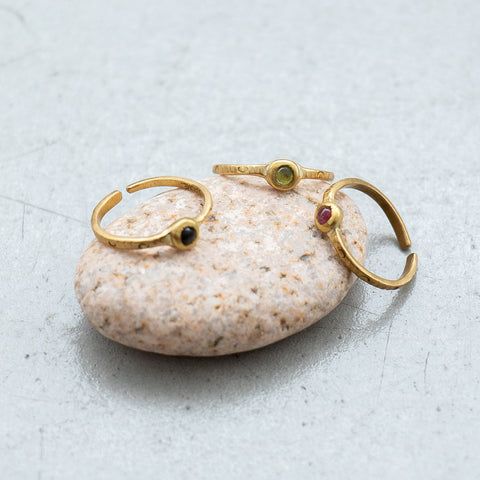 SURUME. Small Stone Ring