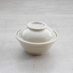 林拓児 貫入 蓋付どんぶり