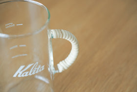 ラタンハンドルのコーヒーサーバー