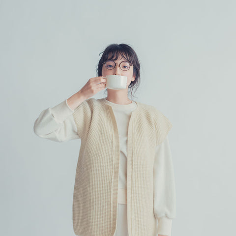 HAU ニットベスト ”petit sleeve”
