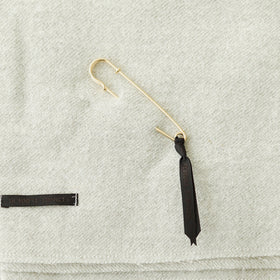 Honnete ワイドストール ウール/リネン ウォッシュドツイル