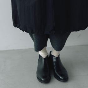 Honnete タックスリーブ オーバーフィットコート ブラック