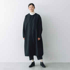 Honnete タックスリーブ オーバーフィットコート ブラック