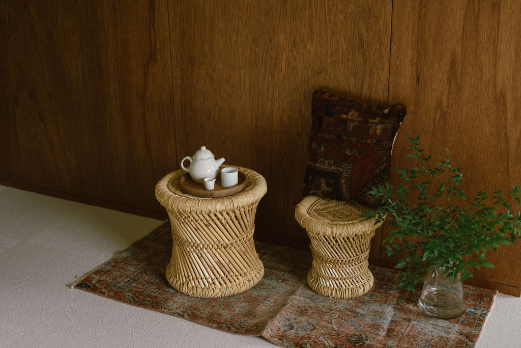《お一人さま2セット限り》REED STOOL 大小2個セット
