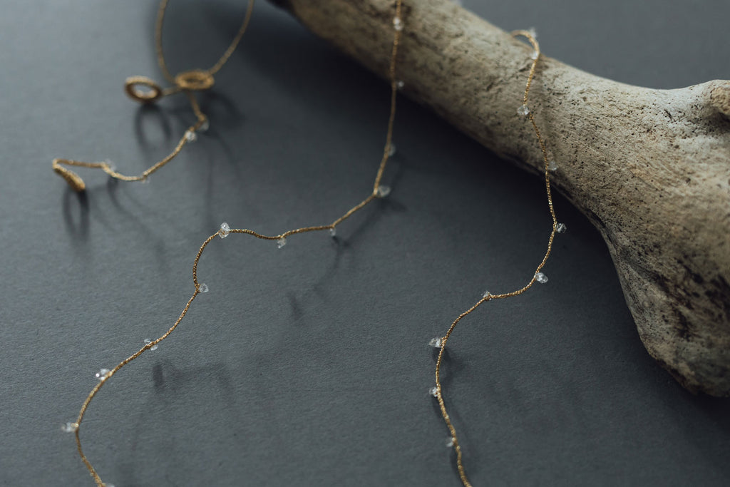 〈くらすこと別注〉FUA accessory ハーキマーダイヤモンド ネックレス