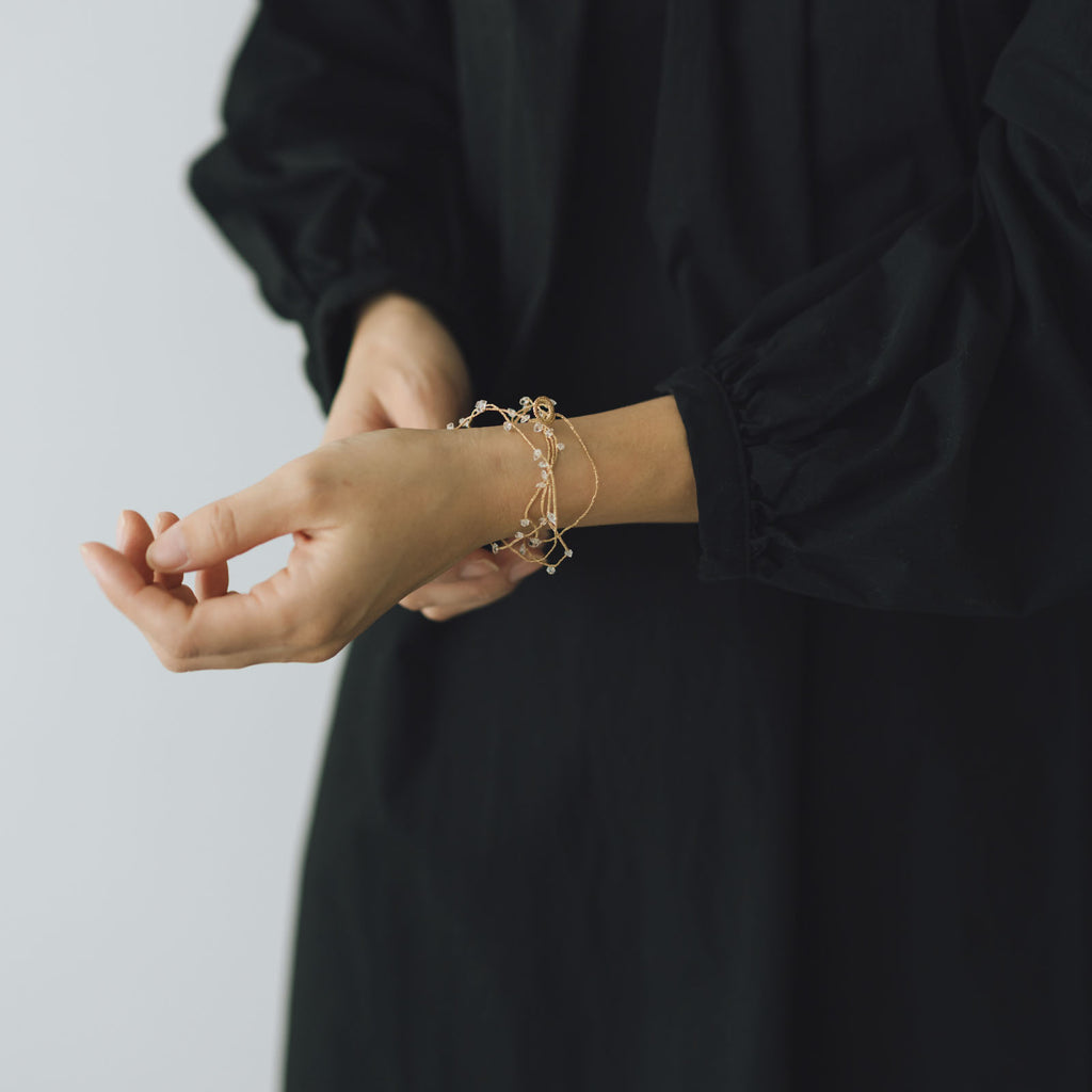 〈くらすこと別注〉FUA accessory ハーキマーダイヤモンド ネックレス