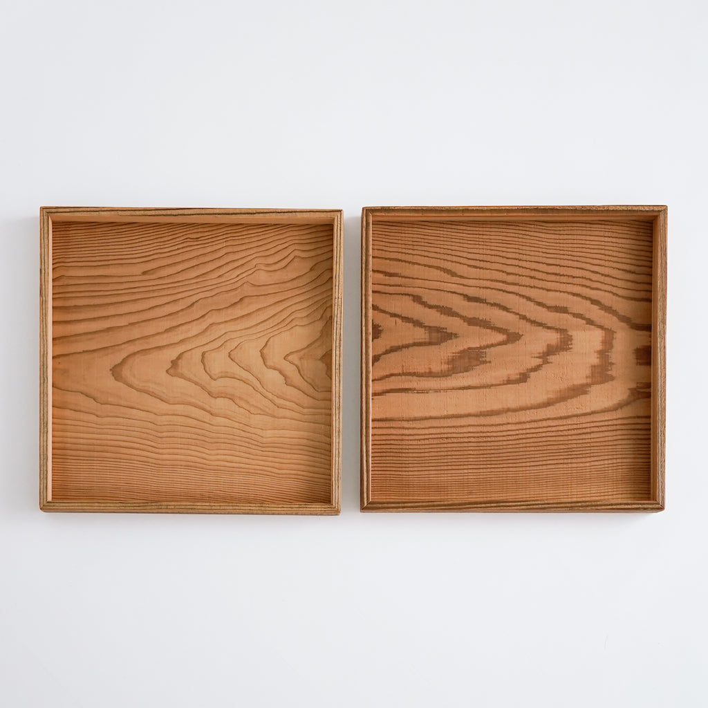 工房イサド 杉の角盆