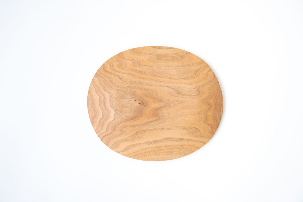 工房イサド オーバル皿(小)クルミ