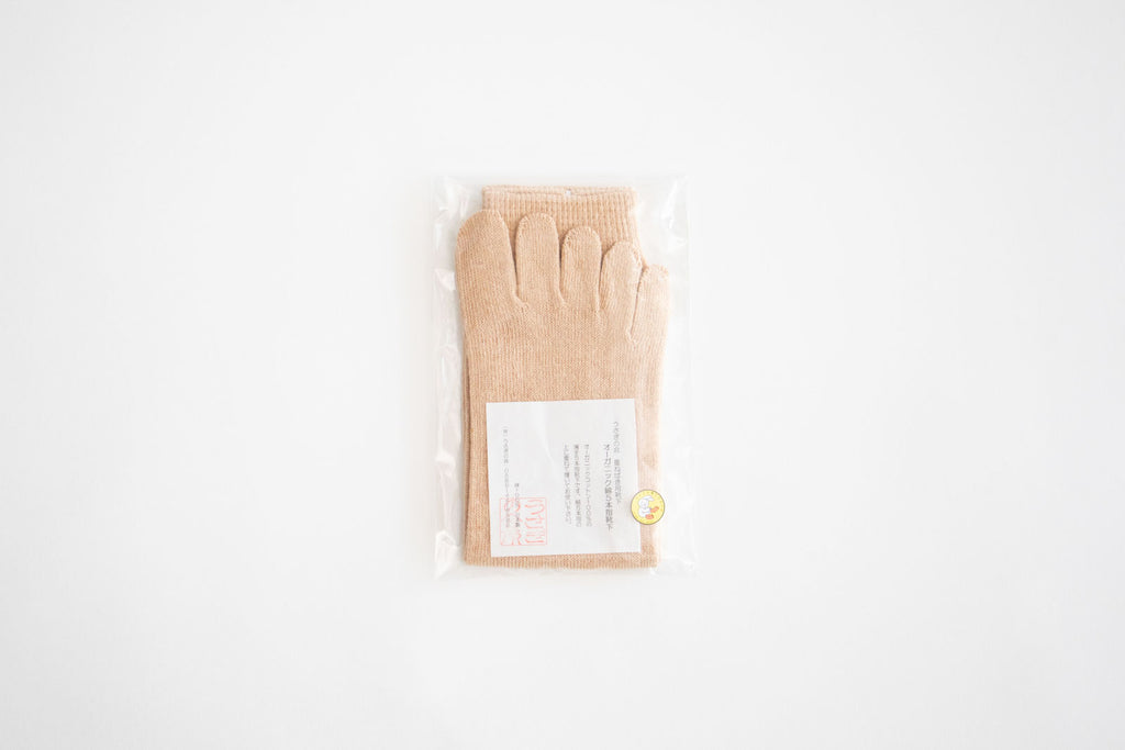 うさぎの会 オーガニックコットン5本指靴下