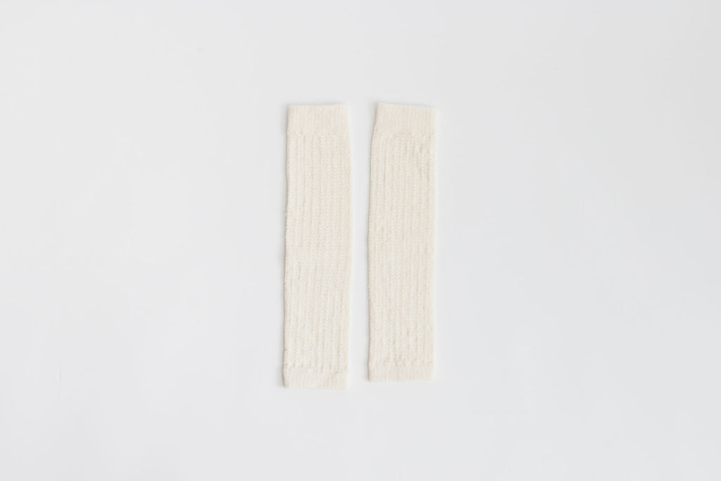 うさぎの会 絹くずまゆソフトレッグウォーマー ロング 生成