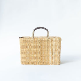 warang wayan ストローかごバッグ 深型 ブラウン