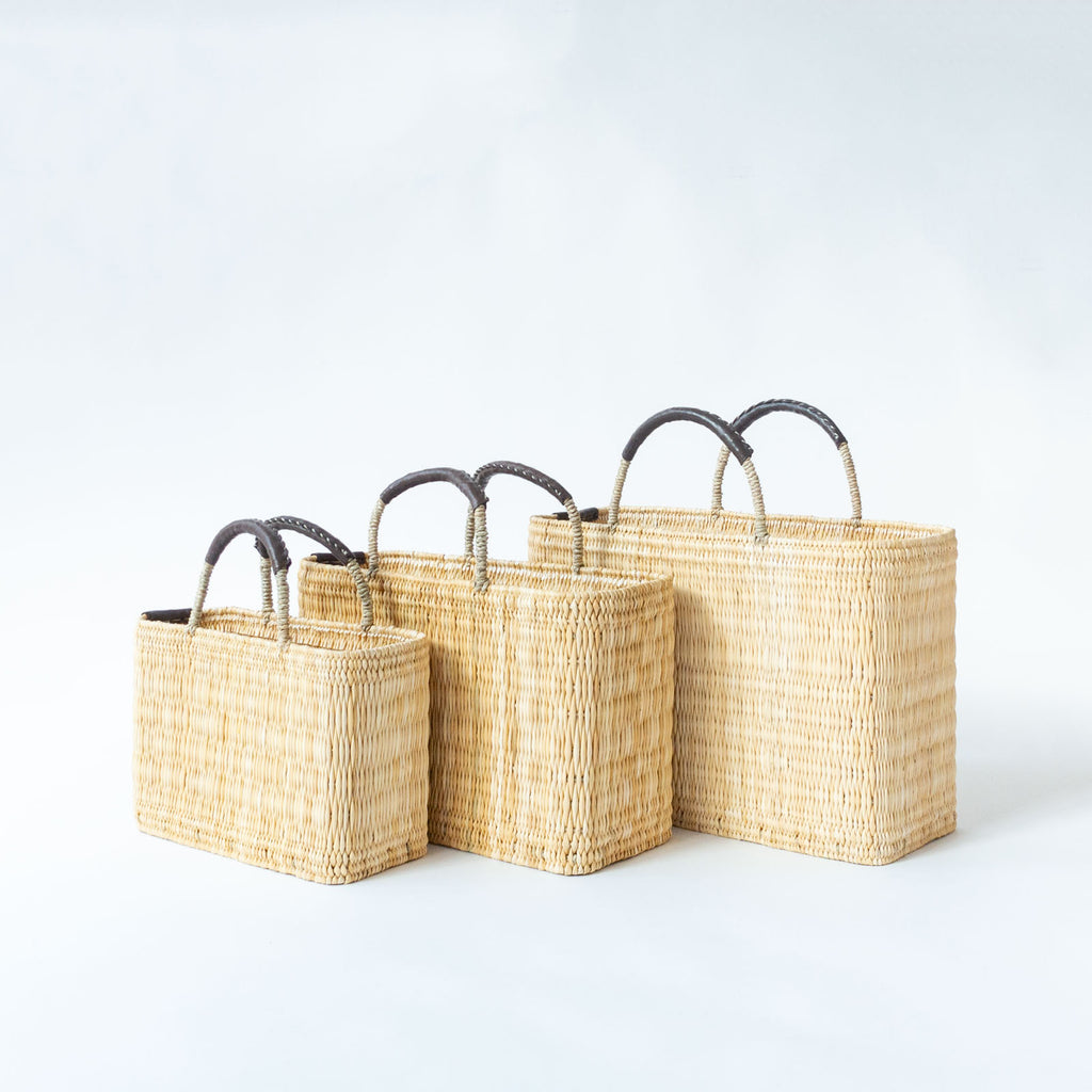 warang wayan ストローかごバッグ 深型 ブラウン