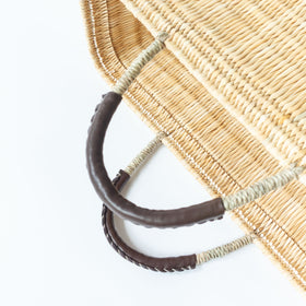 warang wayan ストローかごバッグ 深型 ブラウン