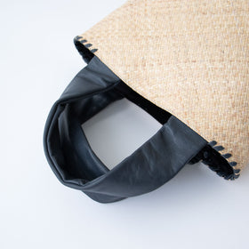 warang wayan ラタン 革手バッグ FUTO