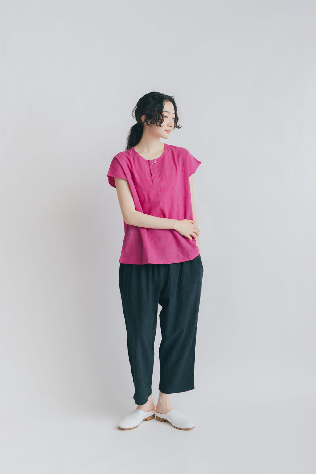 ヂェン先生の日常着 クロップドパンツ