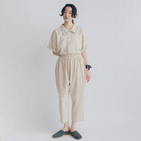 ヂェン先生の日常着 クロップドパンツ