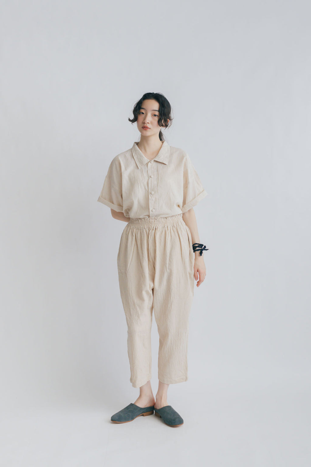 ヂェン先生の日常着 クロップドパンツ