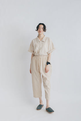 ヂェン先生の日常着 クロップドパンツ