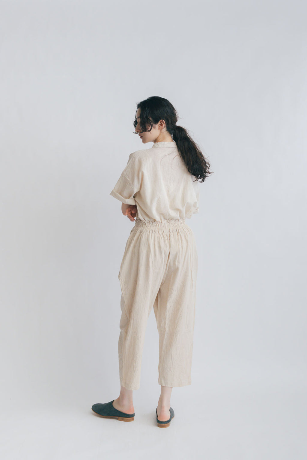 ヂェン先生の日常着 クロップドパンツ