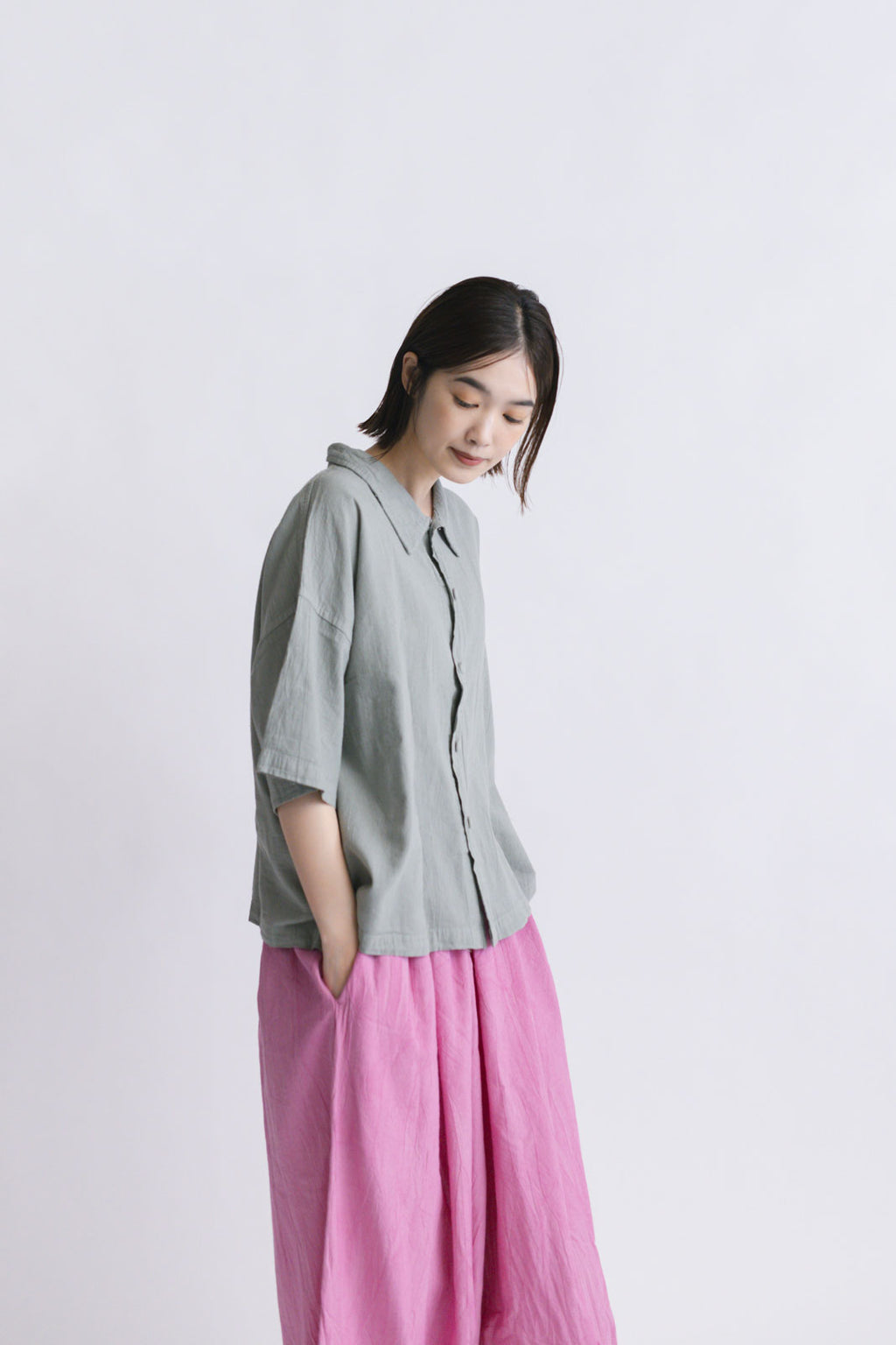 ヂェン先生の日常着 ビッグブラウス