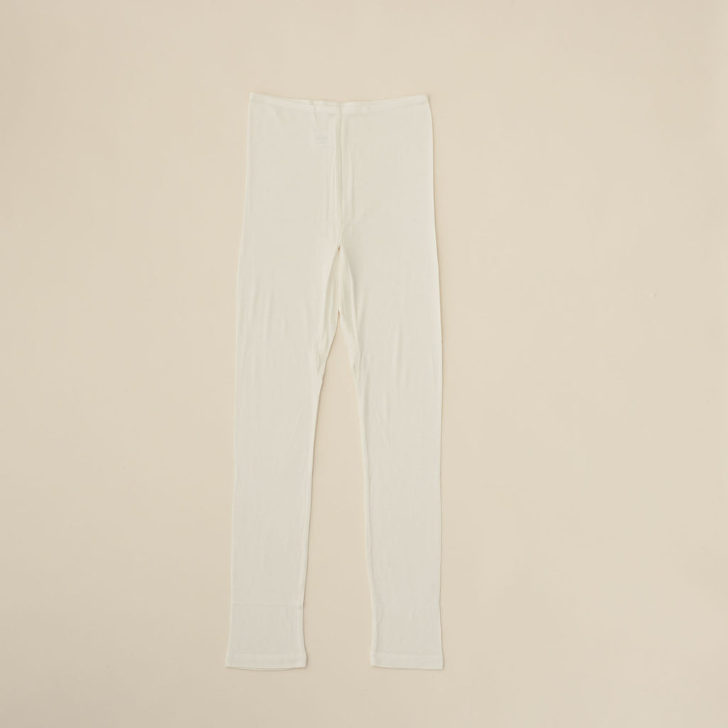 金伴繊維 シルクのレギンス10分丈 縫い糸までシルク100%