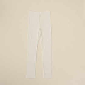 金伴繊維 シルクのレギンス10分丈 縫い糸までシルク100%