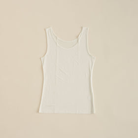 金伴繊維 シルクのタンクトップ 縫い糸までシルク100%