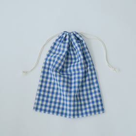 CINQ 巾着 ギンガムチェック