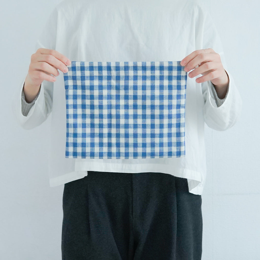 CINQ 巾着 ギンガムチェック