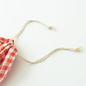 CINQ 巾着 ギンガムチェック