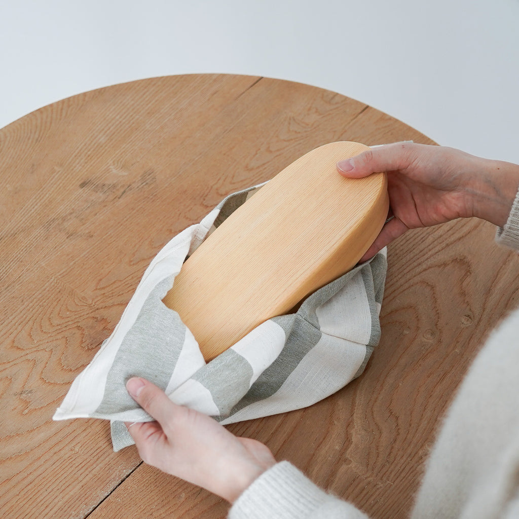 F/style 亀田縞の弁当包み(太縞)