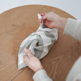 F/style 亀田縞の弁当包み(太縞)