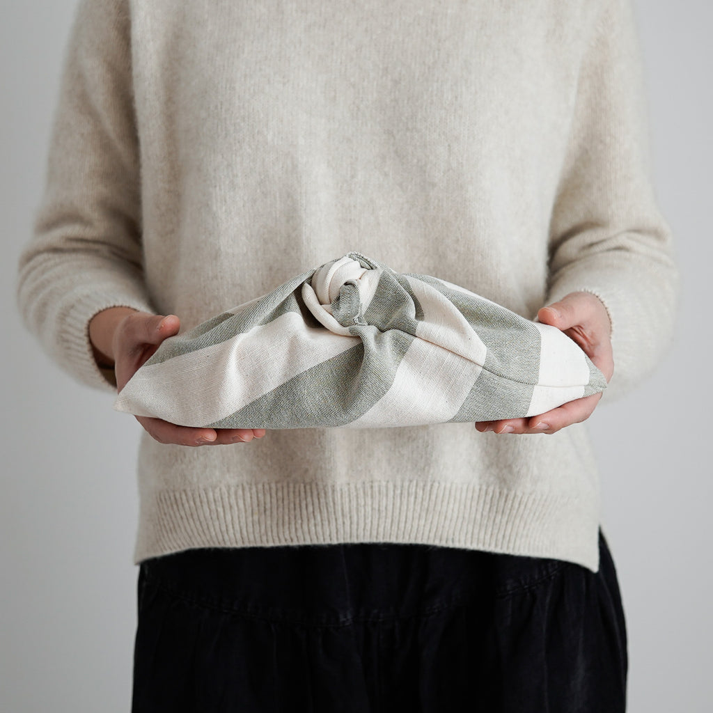 F/style 亀田縞の弁当包み(太縞)