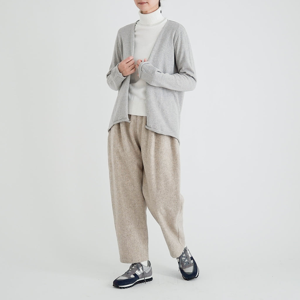 F/style ホールガーメントの綿麻ニット カーディガン・長袖