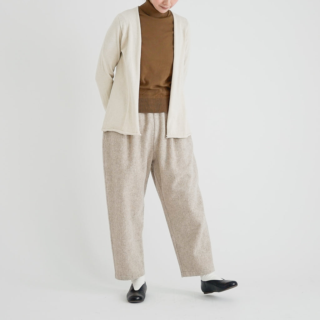 F/style ホールガーメントの綿麻ニット カーディガン・長袖