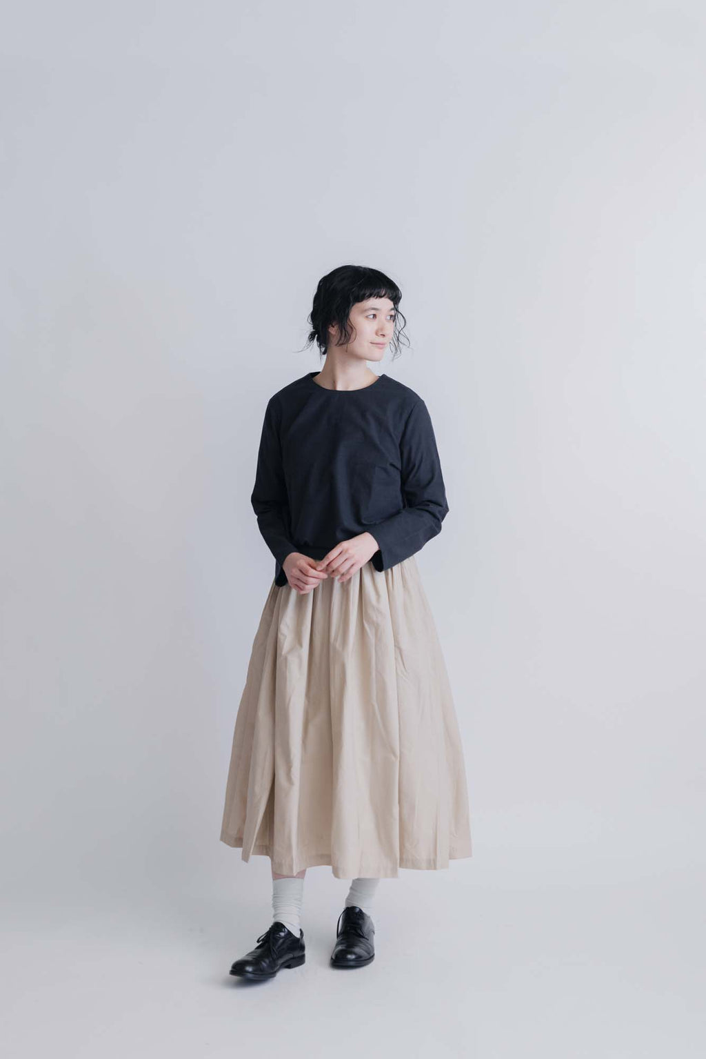 F/style 亀田縞のブラウス