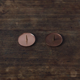 和蝋燭の燭台(素銅の経年変化)