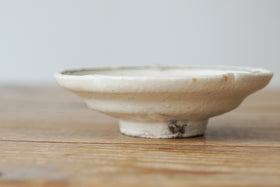 小山乃文彦 粉引 輪花小皿