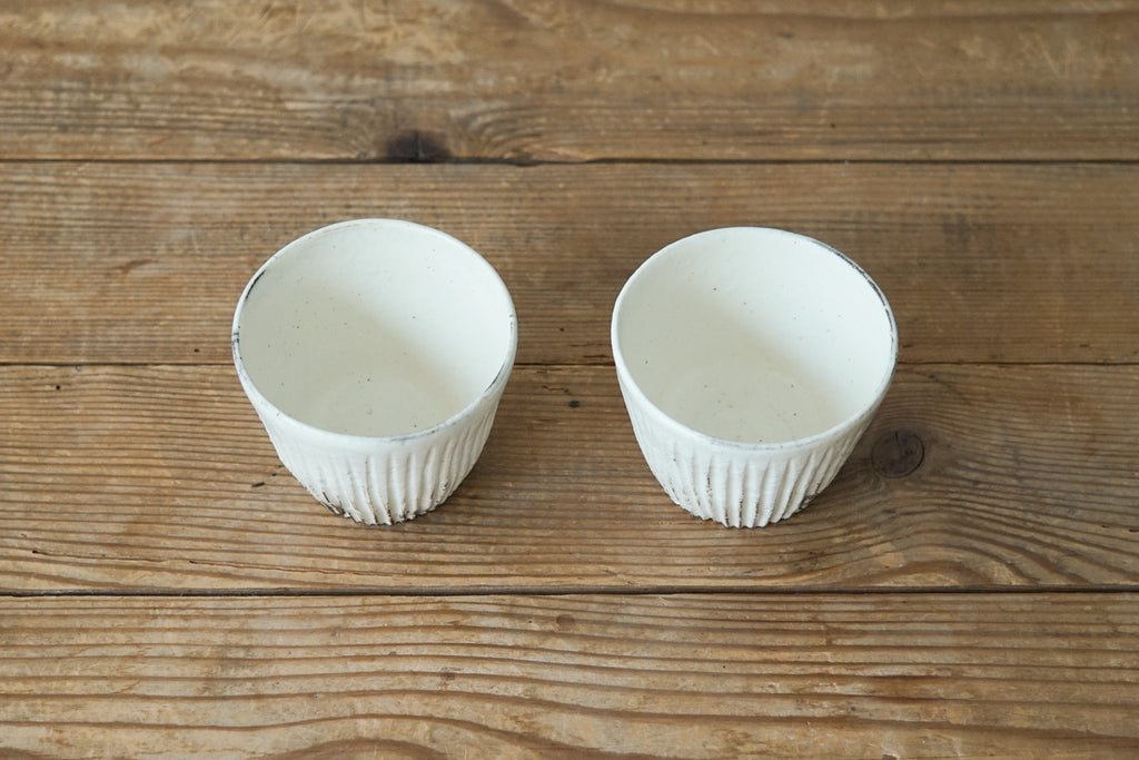 小山乃文彦 粉引 鎬そばちょこ