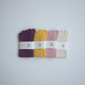 Glück und Gute 五本指「足の肌着」絹とウール