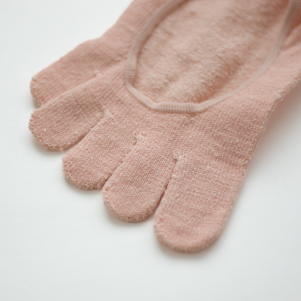 Glück und Gute 五本指 「足の肌着」絹と綿 フットカバー