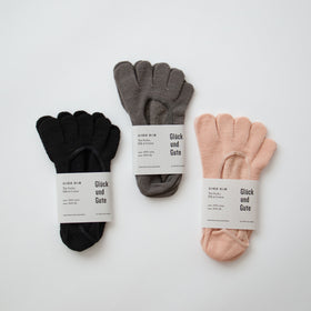 Glück und Gute 五本指 「足の肌着」絹と綿 フットカバー