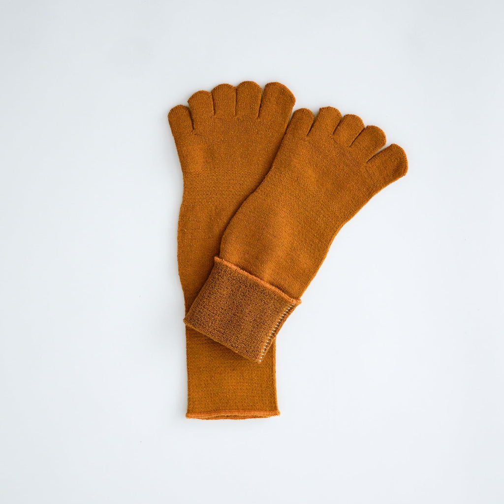 Glück und Gute 五本指「足の肌着」絹と綿 organic cotton