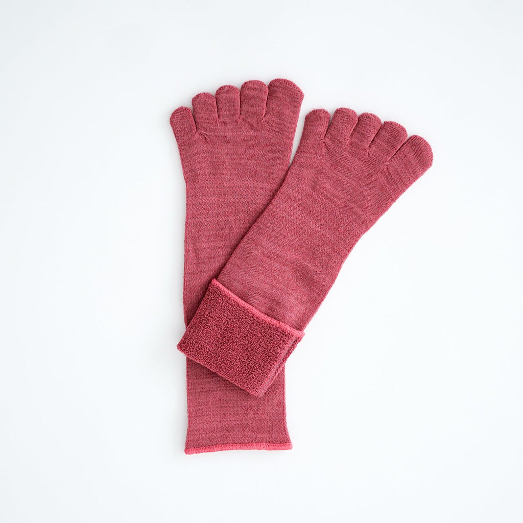 Glück und Gute 五本指「足の肌着」絹と綿 organic cotton