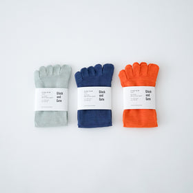 Glück und Gute 五本指「足の肌着」絹と綿 petta