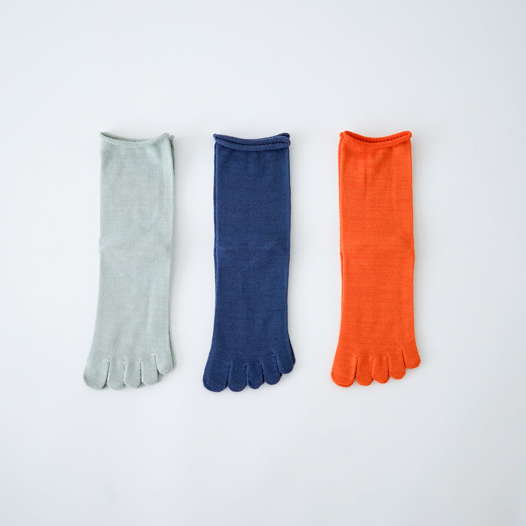 Glück und Gute 五本指「足の肌着」絹と綿 petta