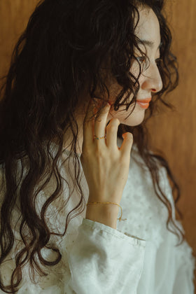 曉 ater ハーキマー ブレスレット