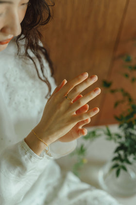 曉 ater トルマリンリング ブルー